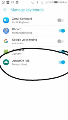 JawiUKM Jawi Keyboard for Andr android App screenshot 1